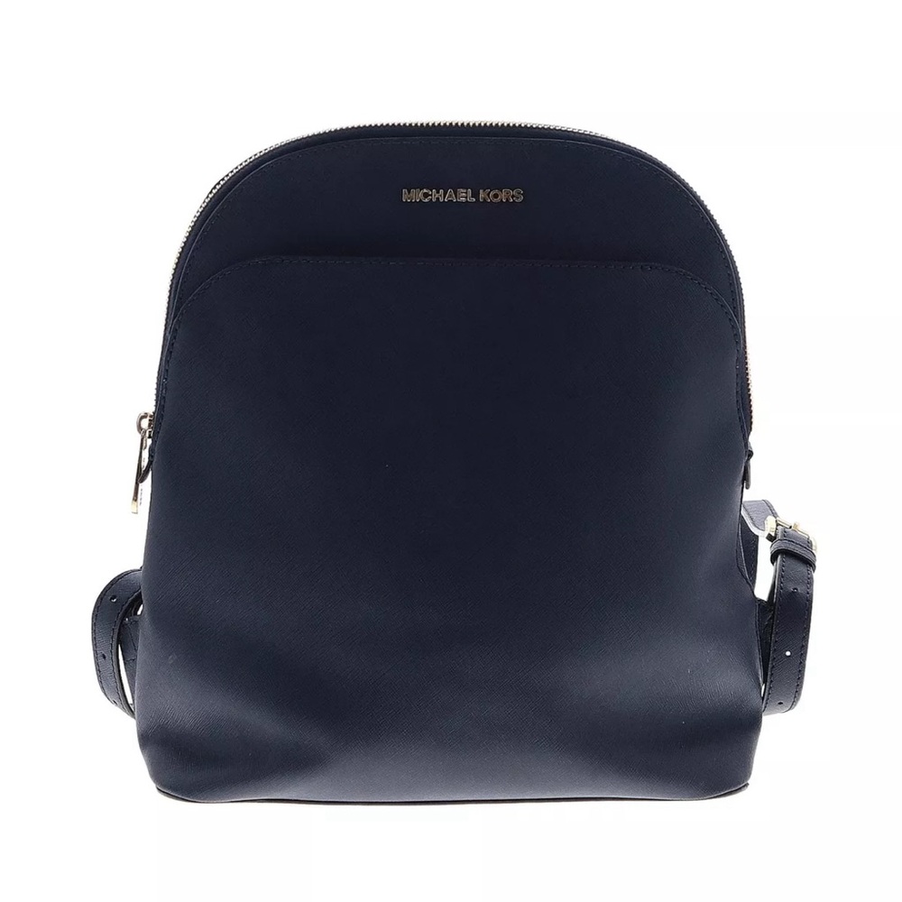 Michael Kors Women Black Leather Backpack One Size